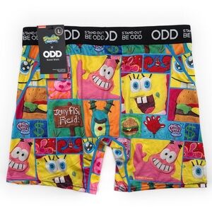Odd Sox SpongeBob SquarePants Boxer Briefs Mens Size Large Underwear Nickelodeon